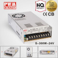 S-300-24 CE approved 300w24v12.5a single output switching power supply